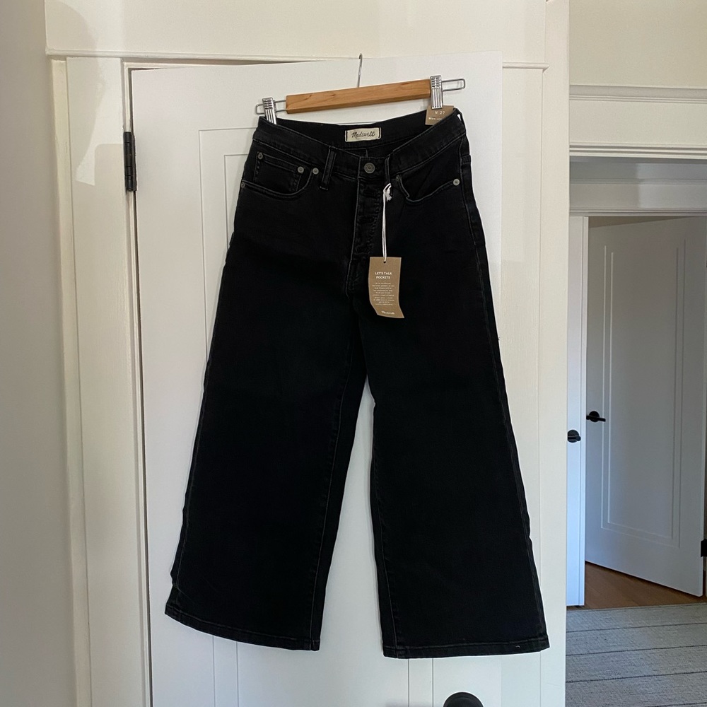 Madewell, Wide-Leg Crop, Size 27
